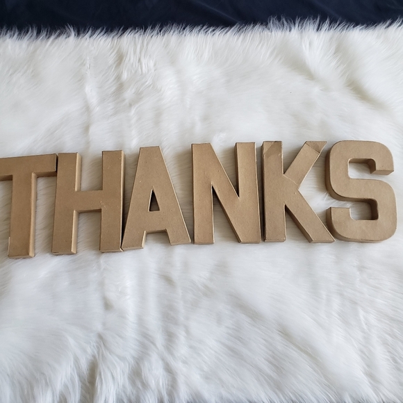 Cardboard Lettering Thank You for Crafts - Picture 5 of 10